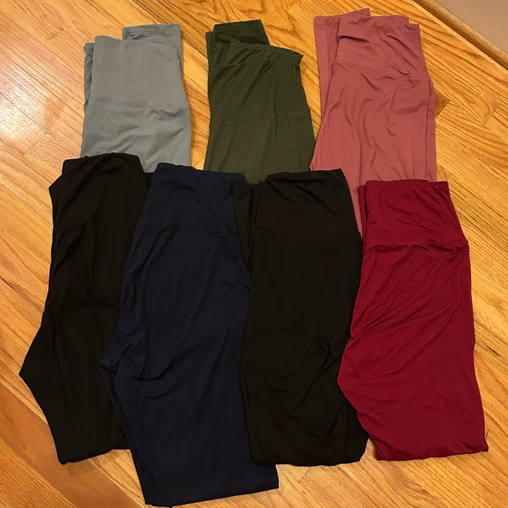 Amazon Women's Leggings - Black (2), Blue, Green, Red, Pink, Gray